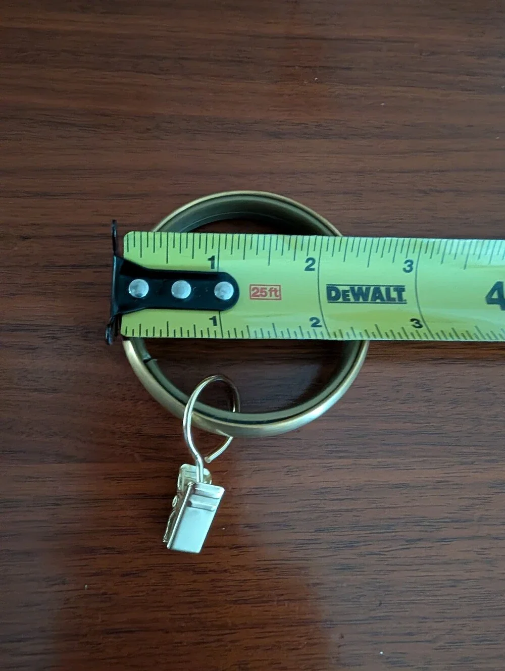 Restoration Hardware Estate Clip Rings Brass 7 Fits 1.5